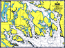 Подходы к Сортавала. Карта глубин Ладожского озера